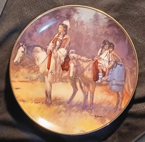 "Journey Home" by Vel Miller Franklin Mint American Indian M3128 - Picture 1 of 2