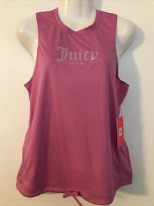Juicy Couture Sports Womens Workout Tank Size M Sugar Beet - Picture 1 of 4