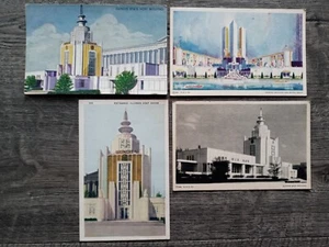 4 Century of Progress International Expo Postcards ILLINOIS HOST & FEDERAL BLDG - Picture 1 of 6