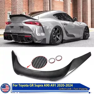 For Toyota Supra A90 A91 2020-2024 2023 Highkick Trunk Spoiler Wing Carbon Fiber - Picture 1 of 10