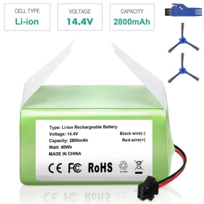 MARKENLOS 14.4V 2800mAh Ersatzakku für Eufy RoboVac G10 G20 G30 Hybrid für Eufy 11 11S 15C