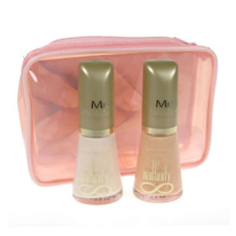 Max Factor French Manicure Nail Polish Varnish Duo Makeup Set Peach & Ivory  - Image 1 of 1