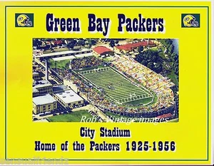 Green Bay Packers Poster NFL City Stadium Home 1933-56 Vintage Football Photos - Picture 1 of 1