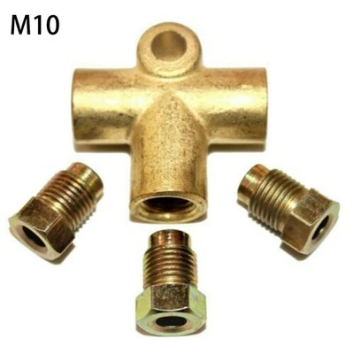 Nuts Brake Pipe Unions 3 Way Copper Distributor Fittings Brand New - Image 1 of 4