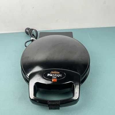 Sunbeam Pie Magic Four PM400B 4 Cup Pie Maker Non Stick 1200W Round Black - image 1 of 4