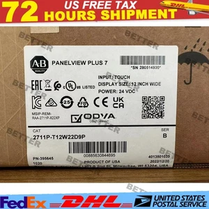 New Allen-Bradley 2711P-T12W22D9P /B PanelView Plus 7 Color Touch 12 - Picture 1 of 3