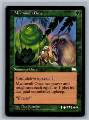 Magic The Gathering Weatherlight Mwonvuli Ooze MTG TCG CCG - Image 1 of 2