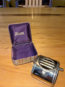 Twin Plex Safety Razor Stropper Chrome Original Case Antique 1920 - Picture 1 of 6