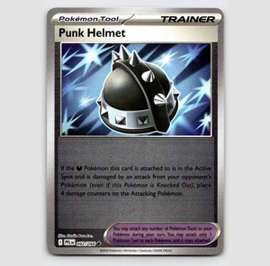 Punk Helmet (Reverse) - PFL 092/094 - U NM / Mint ME02: Phantasmal Flames Single - Picture 1 of 2