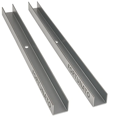 Guida U Standard 2 m Profilo Preforato Sp 0,6 mm Fissaggio Cartongesso 2 Pezzi - Immagine 1 di 4