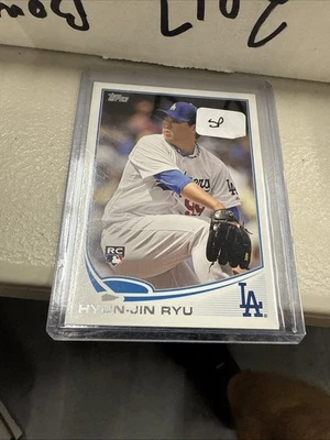 HYUN-JIN RYU 2013 TOPPS SP Image VARIATION #661 Dodgers Rare - Image 1 of 2