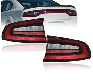 For Dodge 2015-2023 Charger Sedan LED Tail Lamps Pair  Set With Bulbs Left&Right - Picture 1 of 9