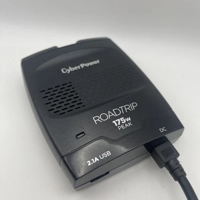 INVERSOR DE CORRIENTE CC A AC CYBERPOWER 175W COCHE Roadtrip CPS175PSU probado bueno Foto 1 de 4