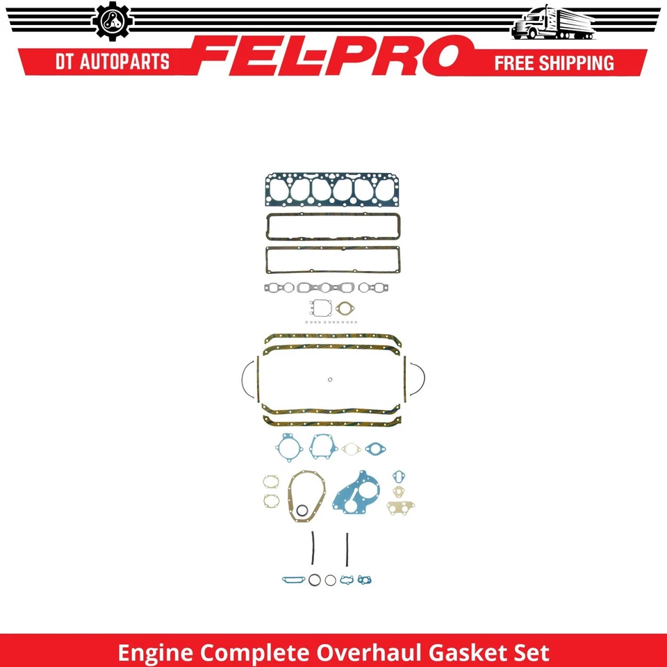 For 1953-57 Chevrolet One-Fifty Series Eng Complete Overhaul Gasket Set Fel-Pro - Image 1 of 1