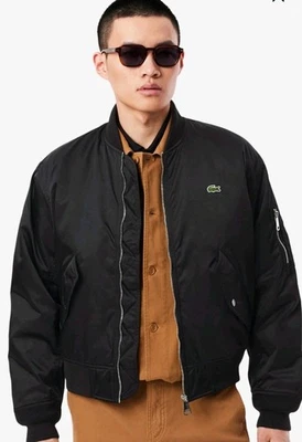Chaqueta de bombardero clásica repelente al agua Lacoste para hombre, talla L/XL (56) Foto 1 de 4
