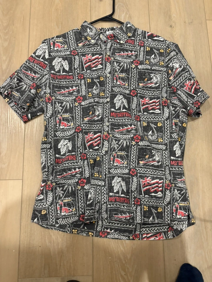 RARE Reyn Spooner MO' BETTAHS Classic Aloha Button Down Hawaiian Shirt Men's M - Image 1 of 4