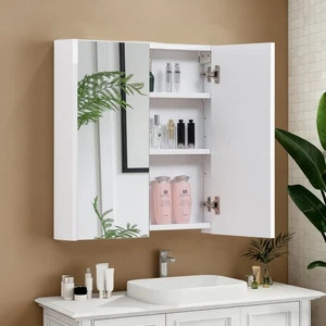 Spiegelschrank Badezimmerschrank Bad Badschrank Wandschrank 65 x 60cm - Bild 1 von 11