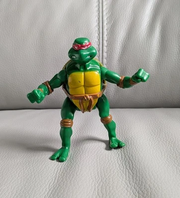 TMNT RAPHAEL MCDONALDS JUGUETE 2005 TORTUGAS NINJA MUTANTES ADOLESCENTES FIGURA PATEANDO Foto 1 de 4