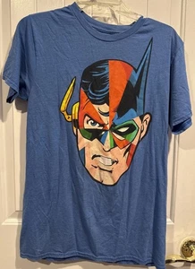  Camiseta gráfica de superhéroe de la Liga de la Justicia de DC Comics para hombre XL azul - Imagen 1 de 9
