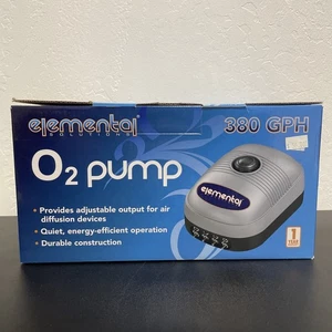 Elemental Solutions O2 Luftpumpe 380 GPH NEU 8 Auslässe - Teich Aquarium Hydrokultur - Bild 1 von 4