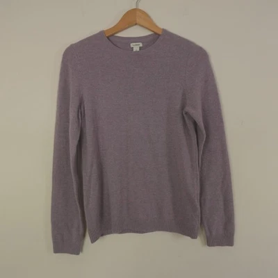 LL Bean Cashmere Sweater Womens Small Purple Vintage Lavender Classic Crew NWT - Image 1 of 4