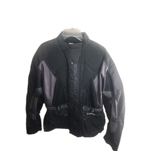 M2R Aspen motorcycle jacket 42 Medium Heavy Black padded. New Free Shipping - Picture 1 of 6