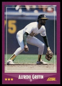 1988 Score #88 Alfredo Griffin - Picture 1 of 2