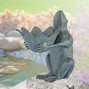 Frog Birdfeeder 13" x 11" x 9" Aluminum - Picture 1 of 1