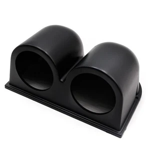 Support de pod de jauge de tableau de bord noir robuste pour double jauges autom - Picture 1 of 11