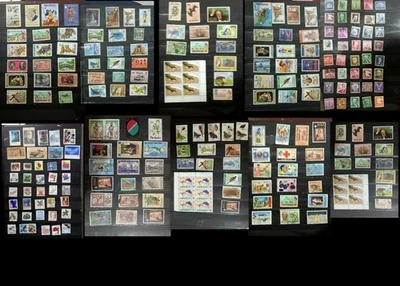 Stamp Collection Dominick Rebublick Barbados Jamaica Dominica Beliz Ex & US - Image 1 of 4