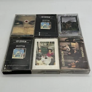 LED ZEPPELIN 6 Cassette Tape Lot Encomium Profiled Presence The Song Remains The - Picture 1 of 20