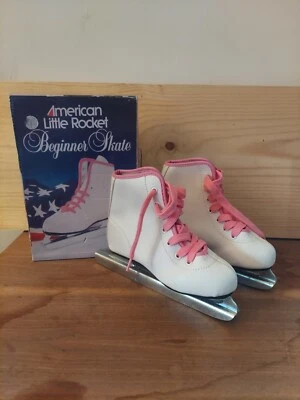 American Little Rocket Principiante Patín sobre Hielo Dbl Estilo Corredor 380 Niñas Talla 11 De Colección Foto 1 de 4