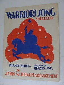 Arr Warrior's Song 1944 de S Heller. Solo para piano de John A Schaum easy - Imagen 1 de 1
