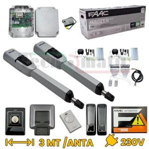 FAAC MASTER KIT 415 230V AUTOMAZIONE CANCELLO BATTENTE CANCELLI ANTA BATTENTI - Foto 1 di 1