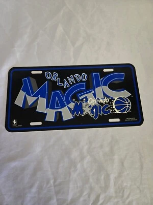 Placa de licença Orlando Magic 'antiga 'anos 90'' x 6'' plástico rígido - Imagem 1 de 4