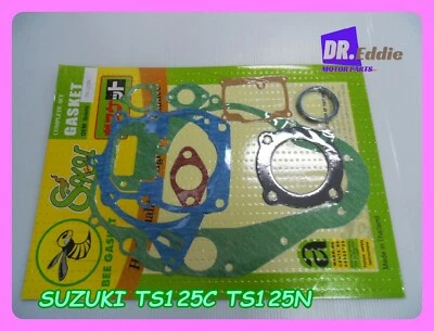 Fit SUZUKI TS125N TS125C TS125   C  N  TS  GASKET COMPLETE SET #BI229# Foto 1 de 4