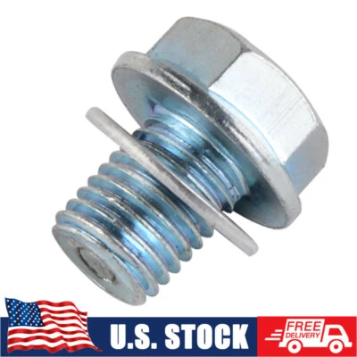 M12 Magnetic Oil Drain Plug Bolt For Honda XL100 XL125 ST1100 VTX1800S/N/C - Imagem 1 de 4