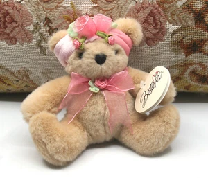 SUPER CUTE! BESTEVER 6.5" "ROSE BEAR" COLLECTIBLE STUFFED ANIMAL PLUSH TOY - Picture 1 of 7