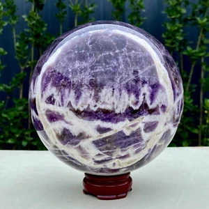 12,7 Pfund große natürliche Traum Amethyst Quarz Kristall Kugel Kugel Heilung - Bild 1 von 17