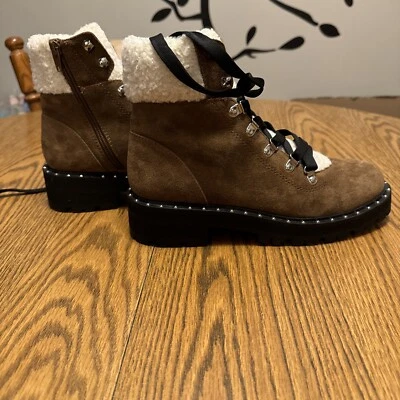 Steve Madden Women’s Receptive Lace Up Hiker Bootie Boots 7.5 - Image 1 of 4