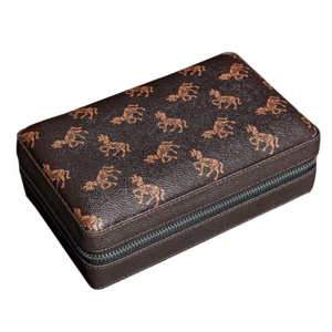 Humidor Cigar Box Travel Cigar Case Leather Cigar Humidor Box With Humidifier - Bild 1 von 4