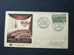 France Premier Day FDC Yvert 923 Council OF EUROPE 30F Strasbourg 1952 - Picture 1 of 1