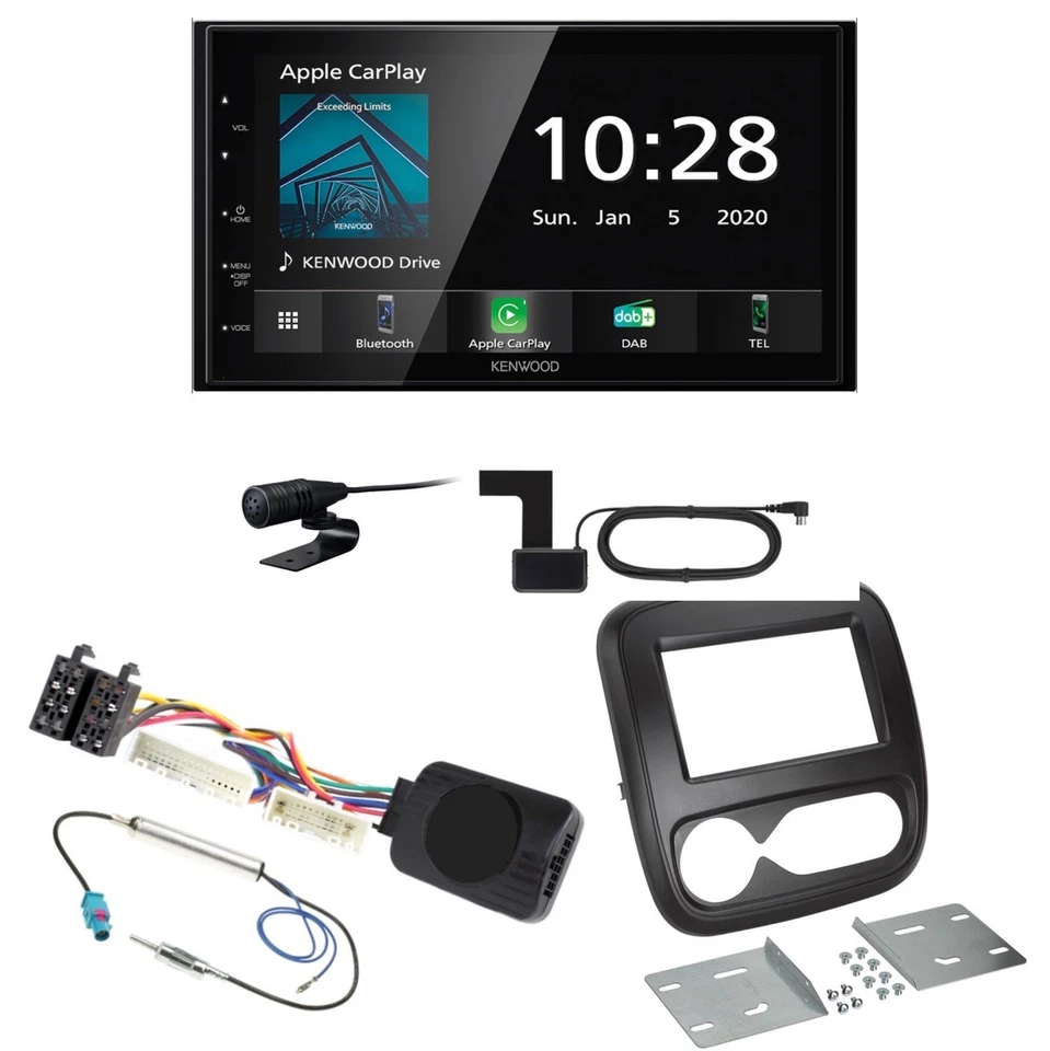 Kenwood DMX5020DABS Bluetooth USB DAB+ Autoradio Einbauset für Opel Vivaro B - Bild 1 von 1