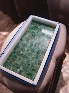 48"x24" Amazonite Stone Center Dining Table Handmade Crystal Healing Gemstone De - Picture 1 of 7