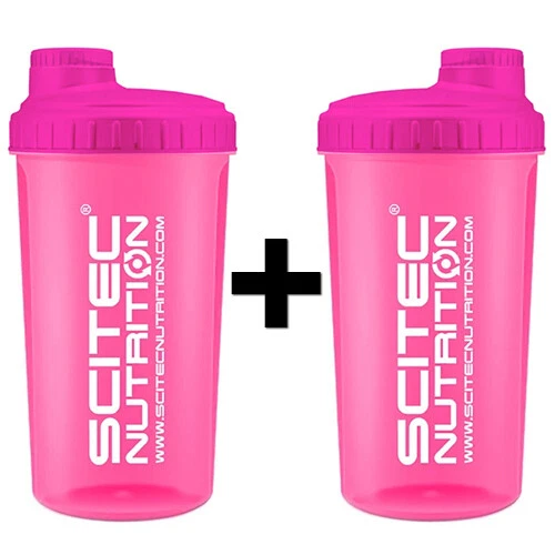 2x Scitec Nutrition Neon Shaker 700 ml Neon-Pink Eiweiß Protein