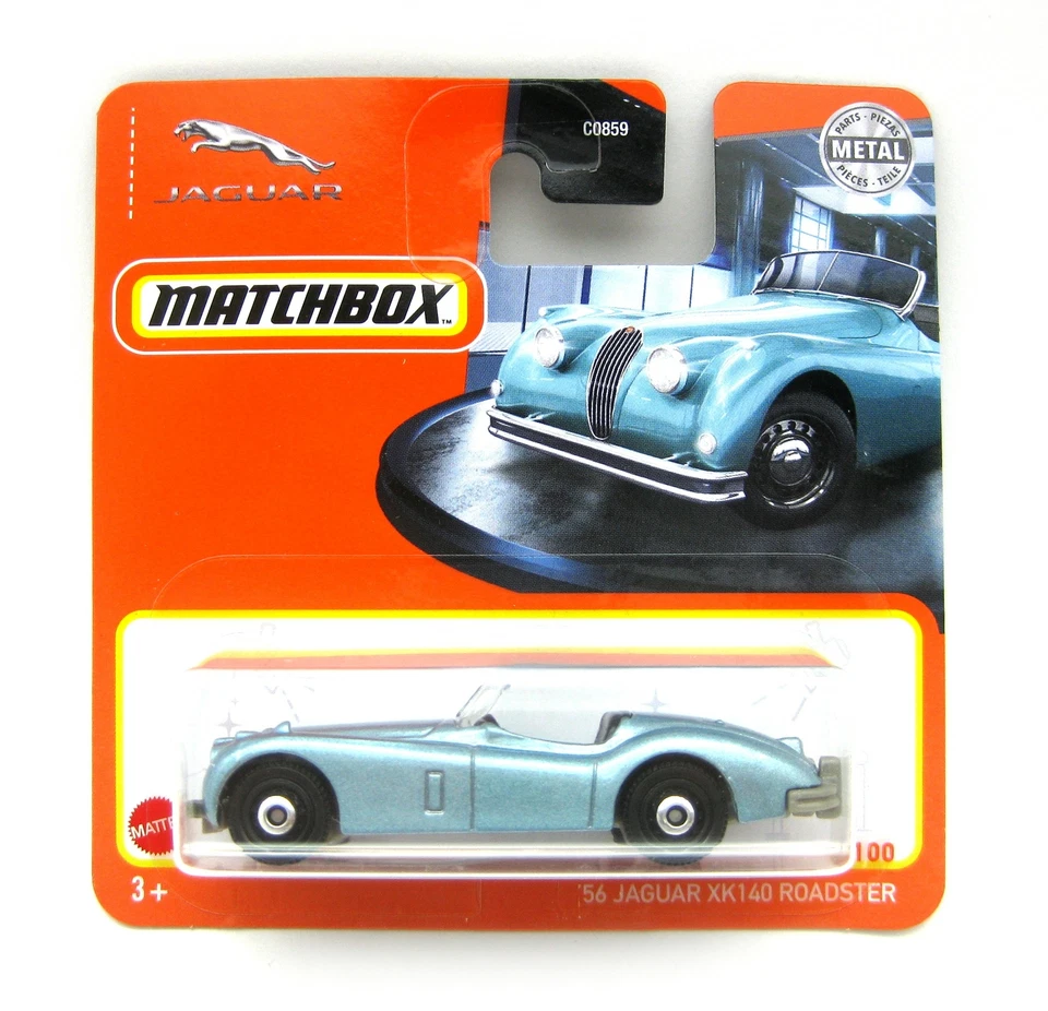 Matchbox 56 Jaguar XK140 Roadster eisblaumetallic 1:64 - Bild 1 von 1