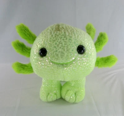 Build A Bear Green Axolotl Axoglowtl Halloween Glow In Dark Plush 2024 Glowing - Image 1 of 4