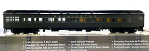 HO WALTHERS 932-10453 PULLMAN HEAVYWEIGHT SOLARIUM-OBS (PLAN # 3975C) BURLINGTON - Picture 1 of 2