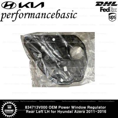 Regulador de ventana eléctrica trasero izquierdo 834713V000 OEM para Hyundai Azera 2011-2016 Foto 1 de 2