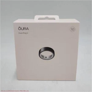 Oura Ring 4 Black - Size 10 - Picture 1 of 2